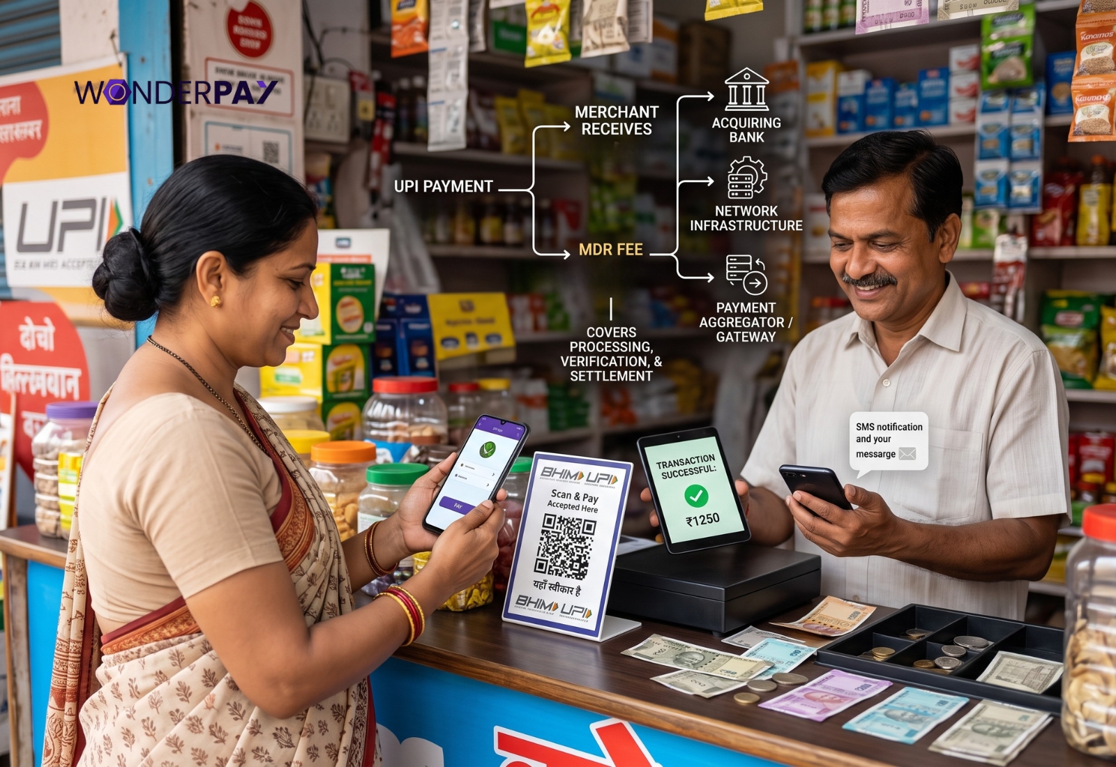 UPI merchant charges